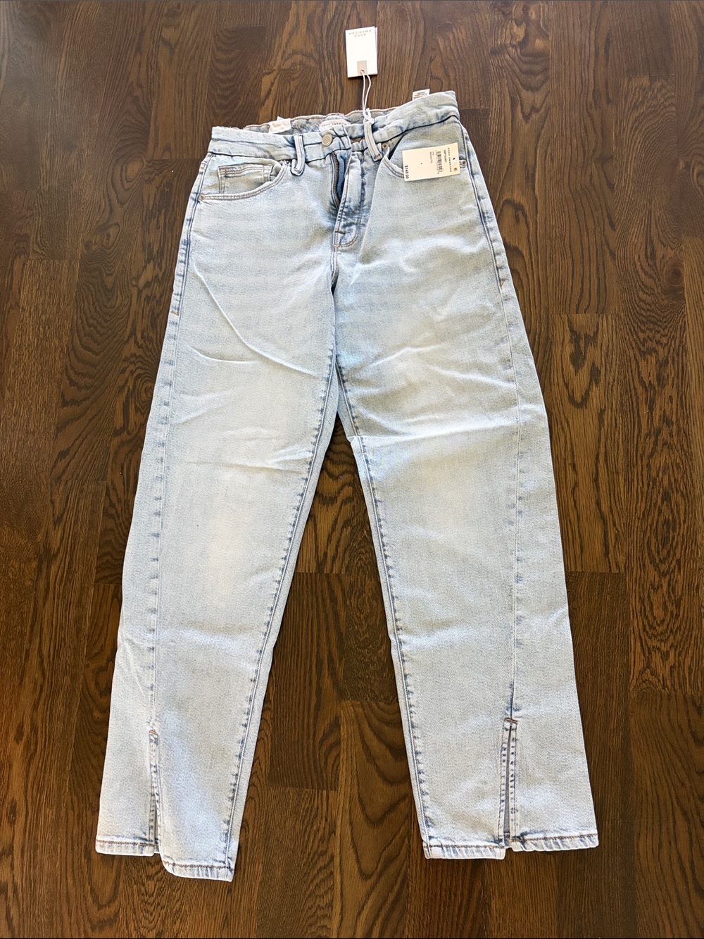 Good American Men's Straight Jeans - Light Blue Wash - Picture 2 of 4